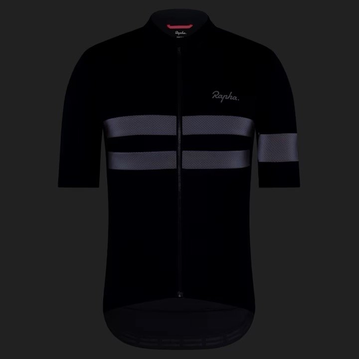 RAPHA Brevet Long Sleeve Windblock Jersey Dark Navy/White RAPHA Brevet Long Sleeve Windblock Jersey Dark Navy/White